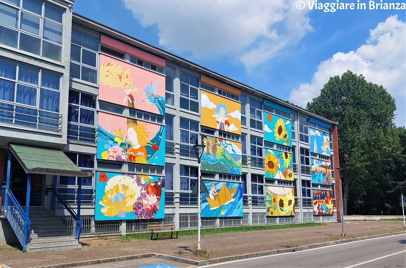 Cosa fare a Seregno, i murales della scuola media Mercalli