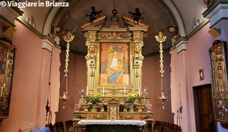 Il dipinto della Madonna in trono