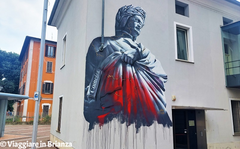 Seregno, il murales di Dante