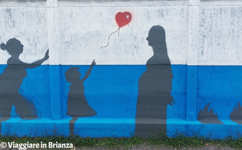 Il murales a Cabiate di Banksy