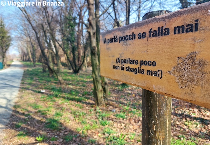 Besana in Brianza, il Viale dei Proverbi