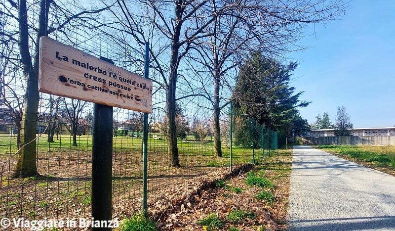 Il Viale dei Proverbi di Villa Raverio a Besana in Brianza